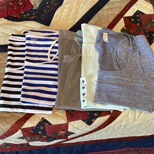 5 Razor Back Tanks - Size Medium